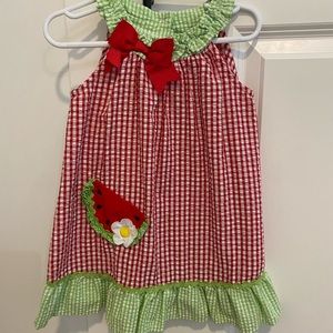 Rare Editions Watermelon Toddler Dress